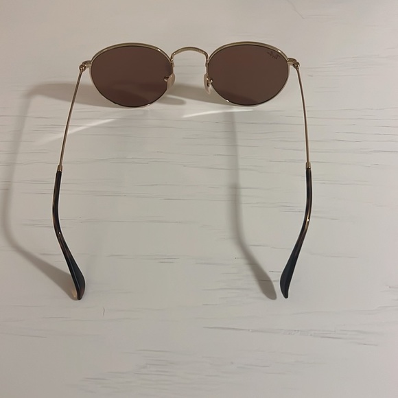 Rayban ROUND FLASH LENSES bronze pinkish - Picture 3 of 4